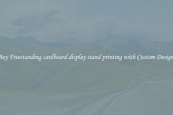 Buy Freestanding cardboard display stand printing with Custom Designs