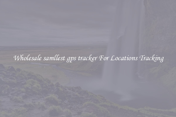 Wholesale samllest gps tracker For Locations Tracking