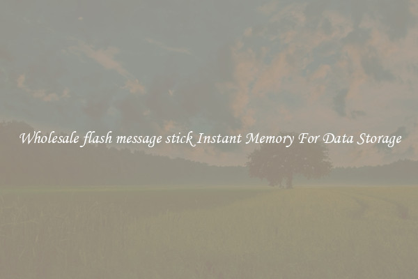 Wholesale flash message stick Instant Memory For Data Storage