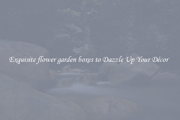 Exquisite flower garden boxes to Dazzle Up Your Décor  