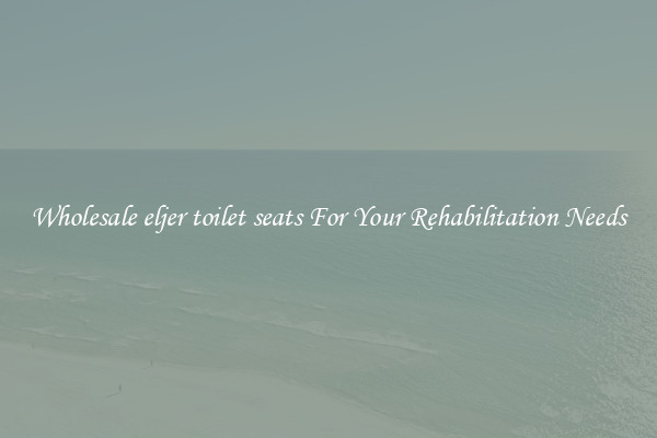 Wholesale eljer toilet seats For Your Rehabilitation Needs