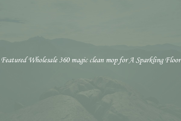 Featured Wholesale 360 magic clean mop for A Sparkling Floor