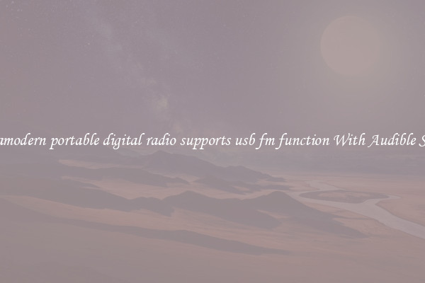 Ultramodern portable digital radio supports usb fm function With Audible Sound