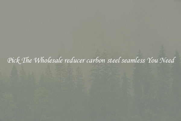 Pick The Wholesale reducer carbon steel seamless You Need